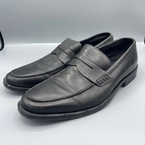 Banana Republic Comfort Technology Penny Loafers Mens 8M Black Leather Slip On
